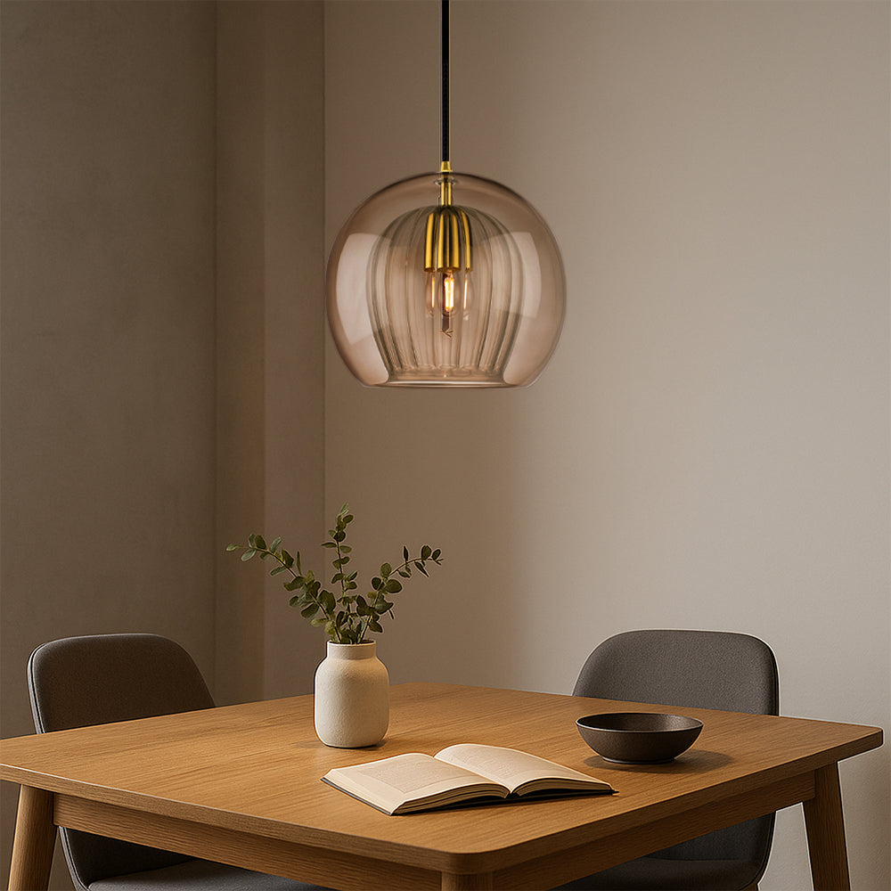 Lucia | Moderne Handgeblazen Glas Globe Hanglamp