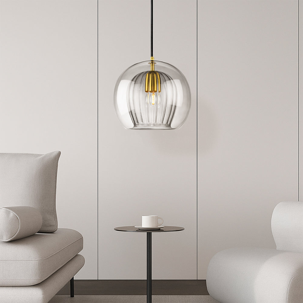 Lucia | Moderne Handgeblazen Glas Globe Hanglamp