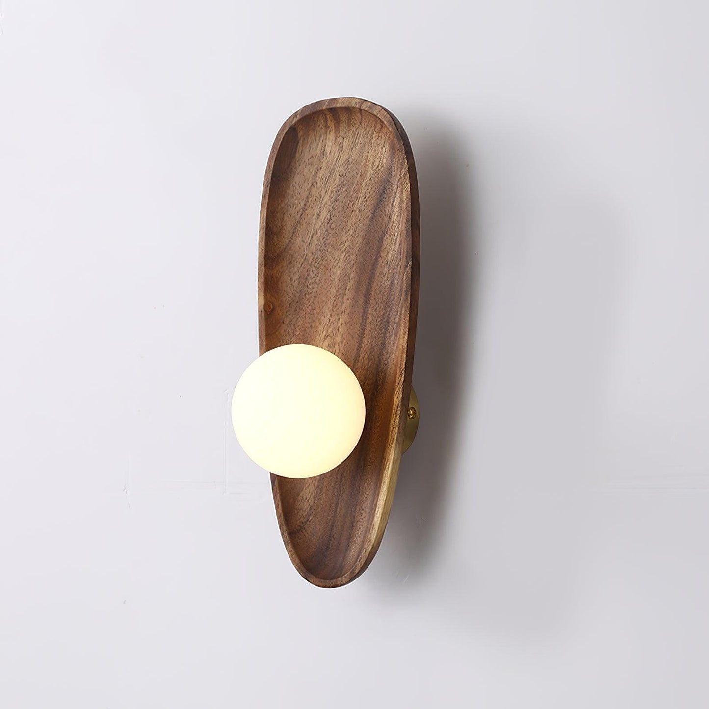Merivane | Organische textuur glazen houten wandlamp