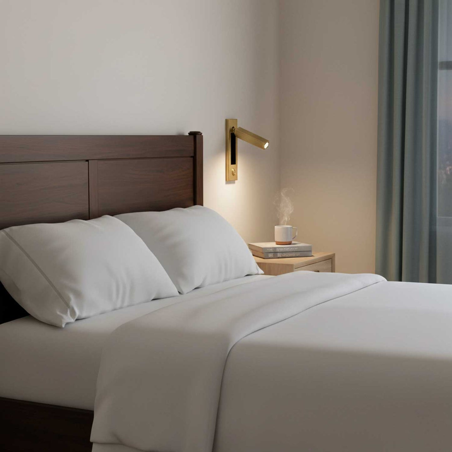 Vaelenor | Minimalistische Verborgen Uittrekbare Bedleeswandlamp