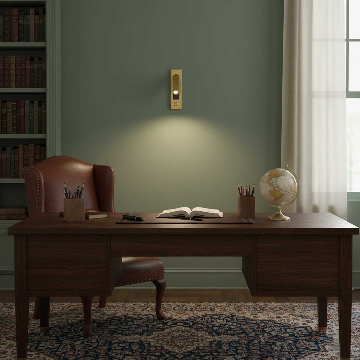 Vaelenor | Minimalistische Verborgen Uittrekbare Bedleeswandlamp