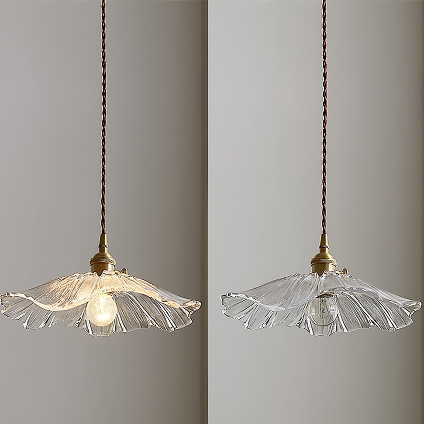 Floru | Luxe Bloem Glazen Plafond- en Hanglamp