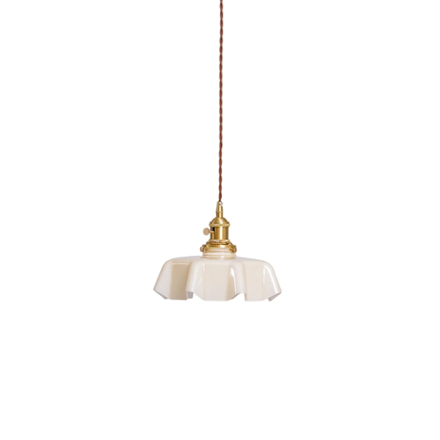 Kelvarna | Vintage Geplooide Glazen Fluted Hanglamp
