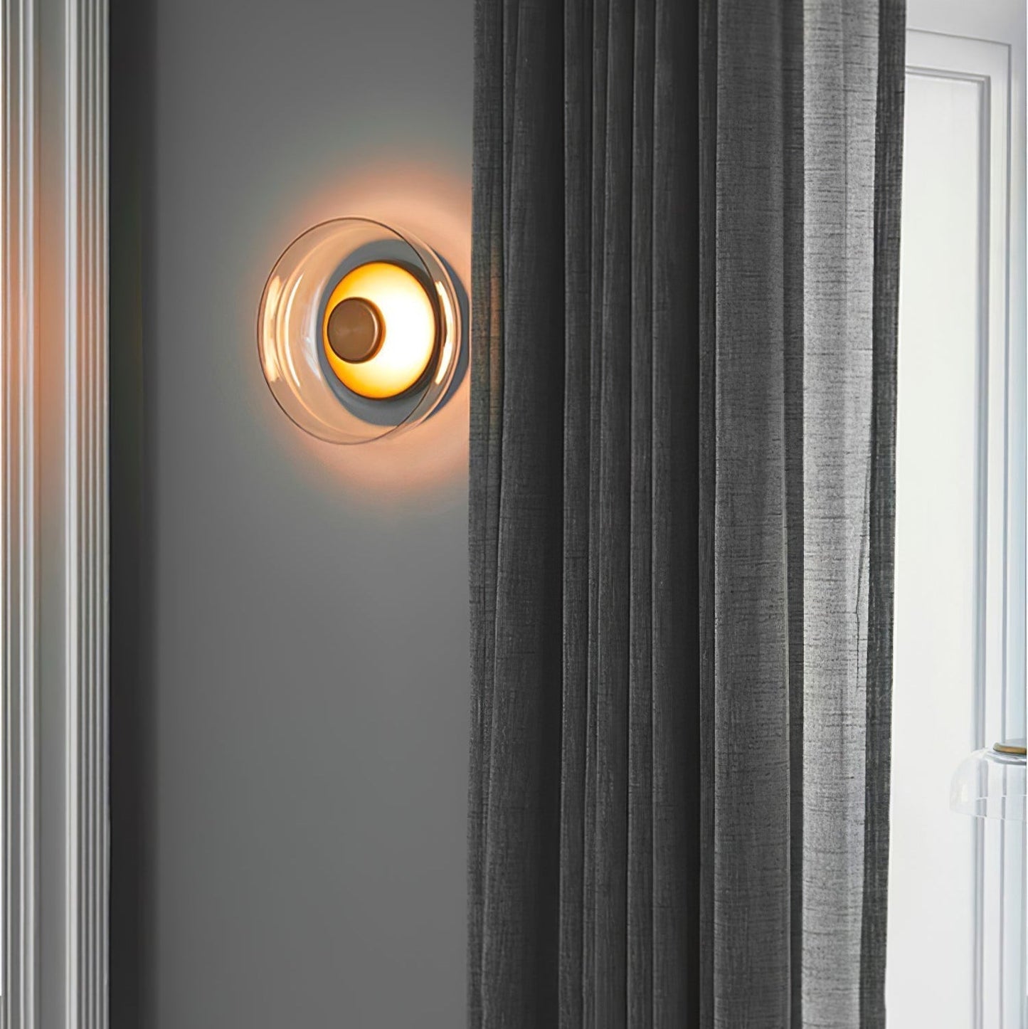 Luvia | Noordse Geribbelde Glazen Art Deco Wandlamp