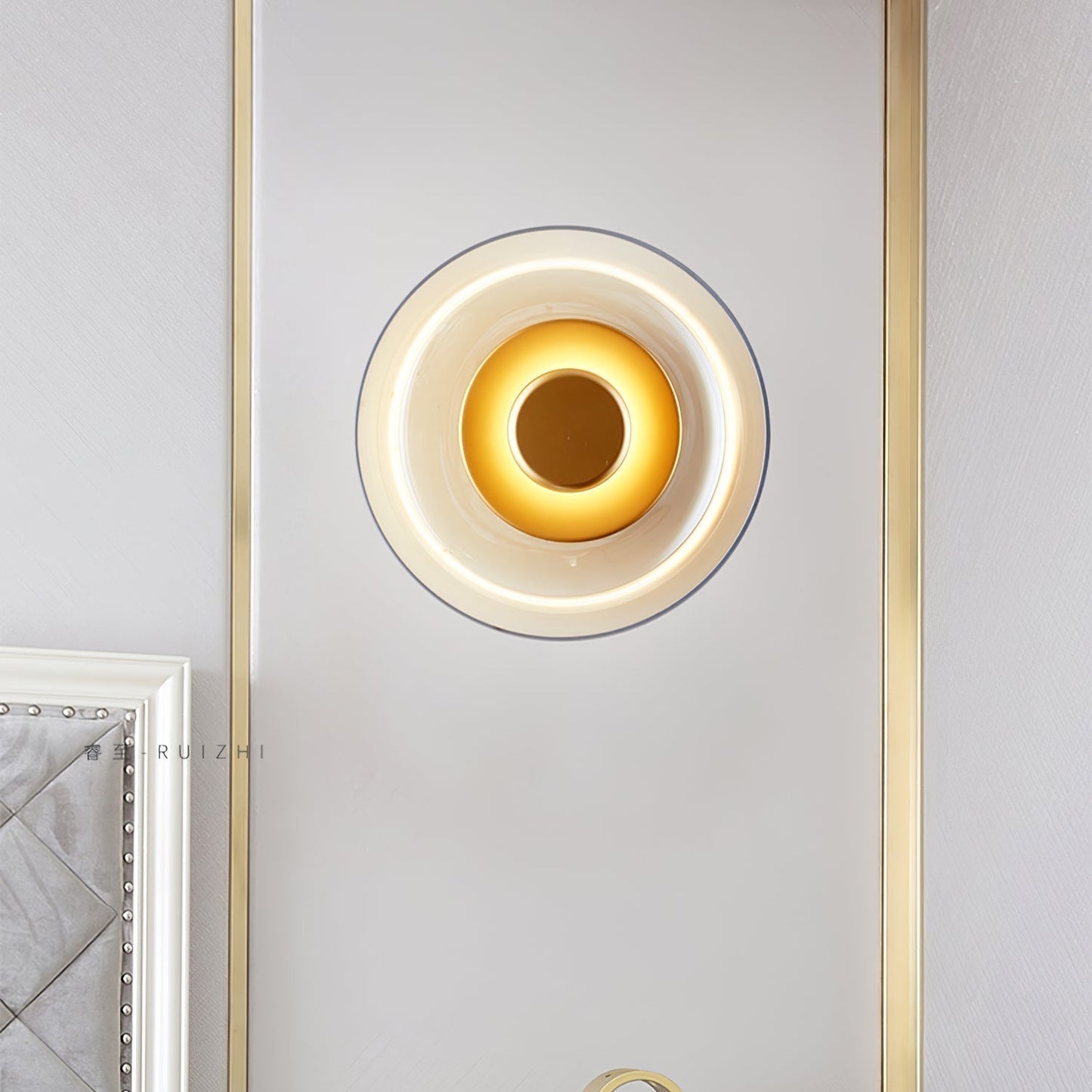 Luvia | Noordse Geribbelde Glazen Art Deco Wandlamp