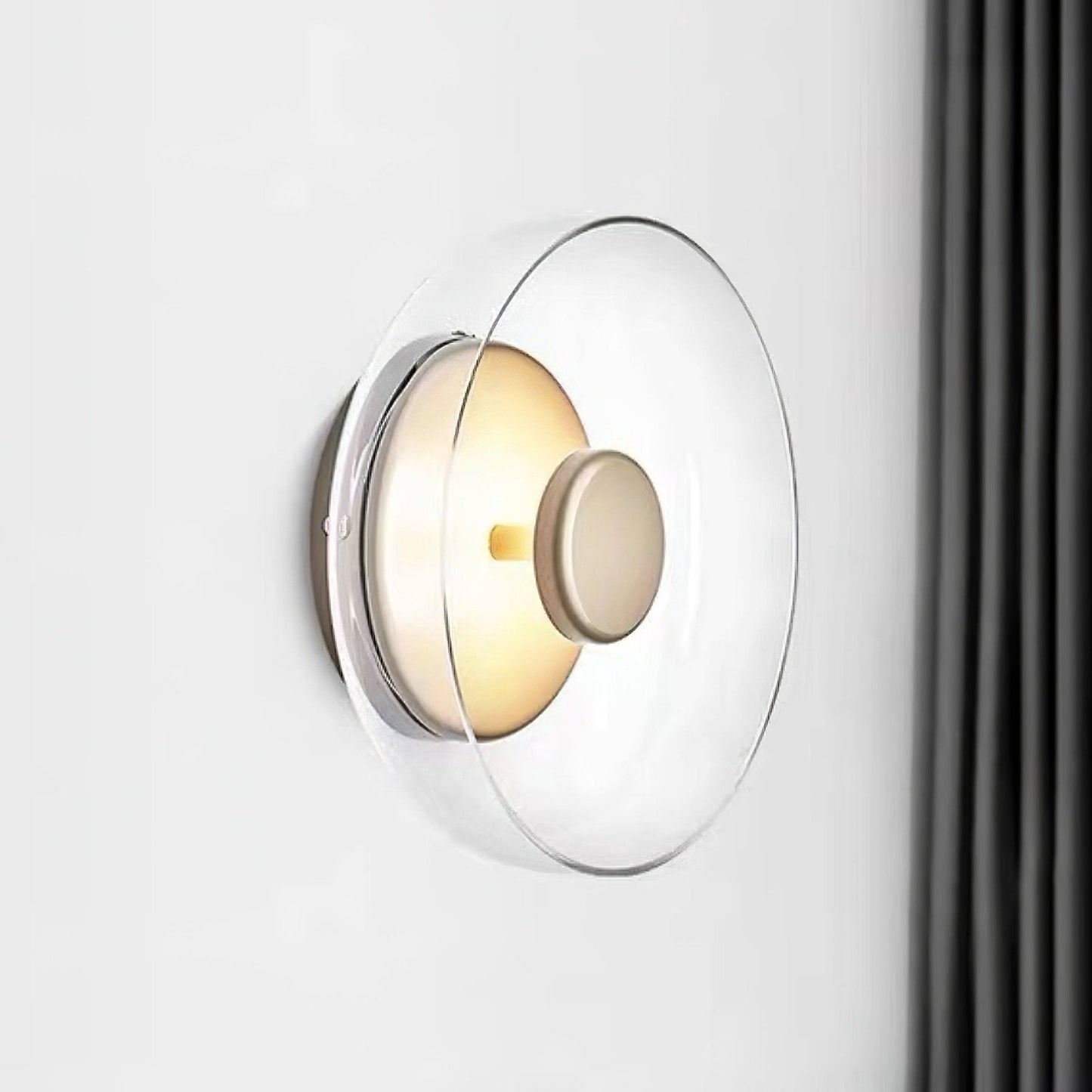 Luvia | Noordse Geribbelde Glazen Art Deco Wandlamp