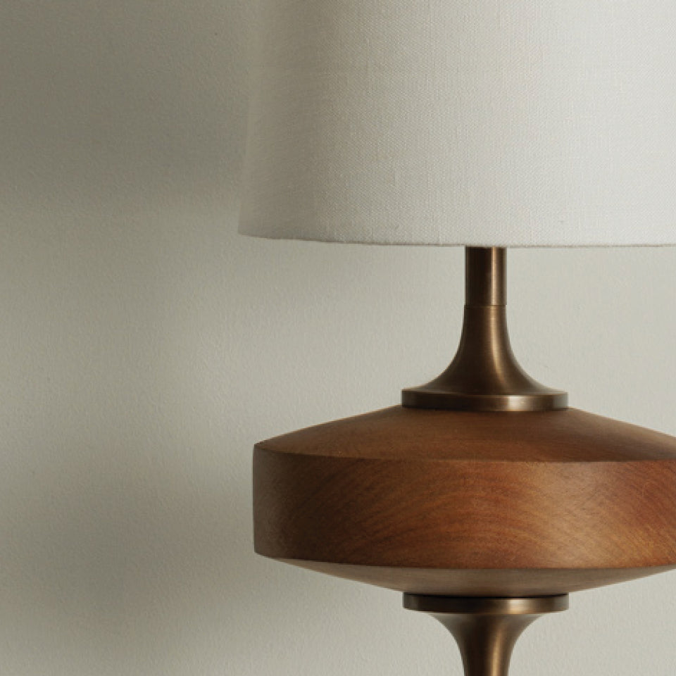 Alavari | Antiek Messing Geplooide Silhouet Stoffen Wandlamp