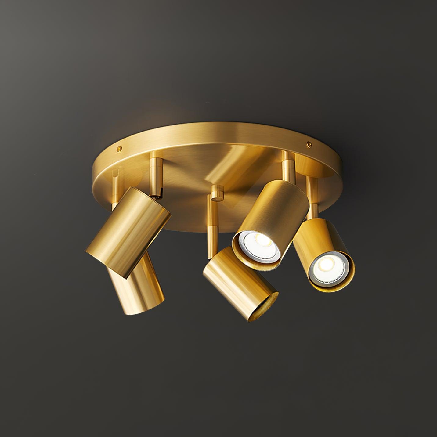 Kelspron | Ton silhouet rustieke geometrie multi-licht spot plafondlamp