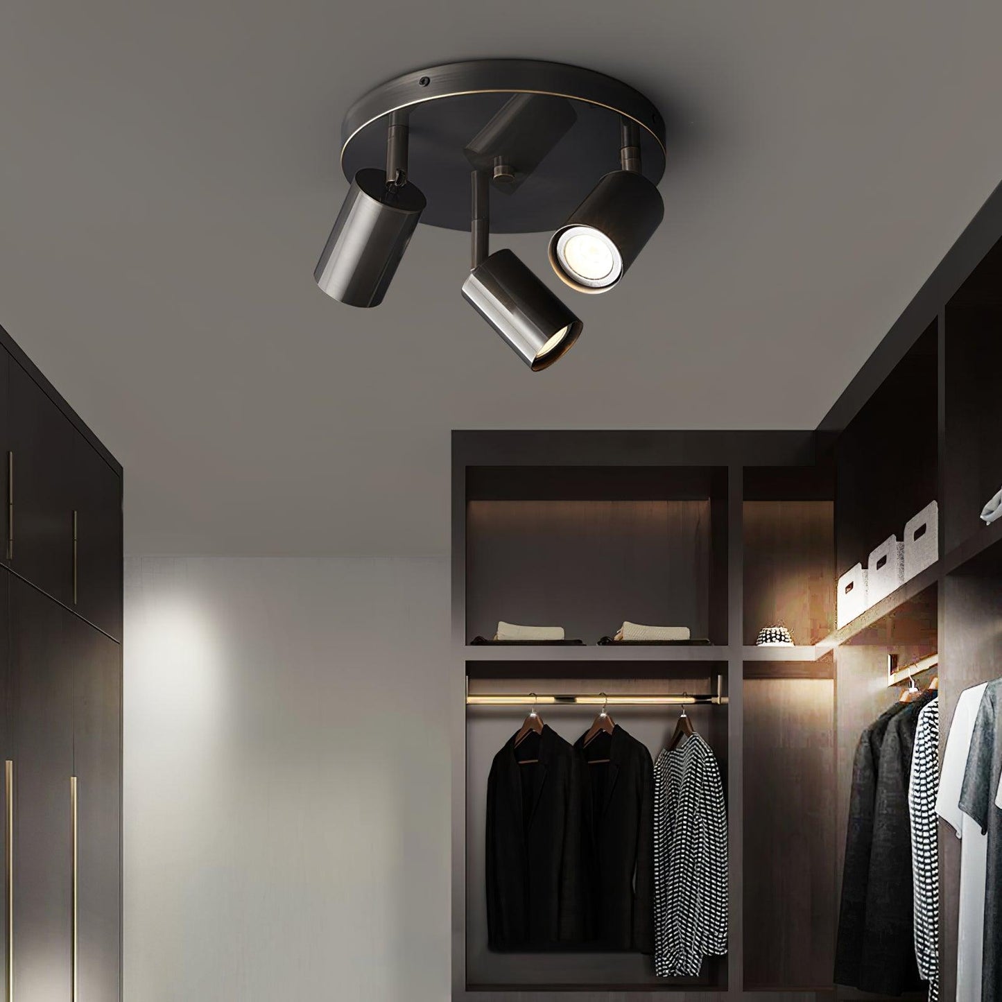 Kelspron | Ton silhouet rustieke geometrie multi-licht spot plafondlamp