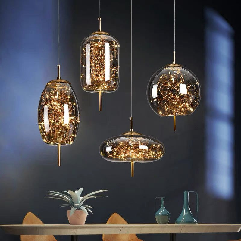 Astral | Nordic Sterrenachtige Glazen Hanglamp