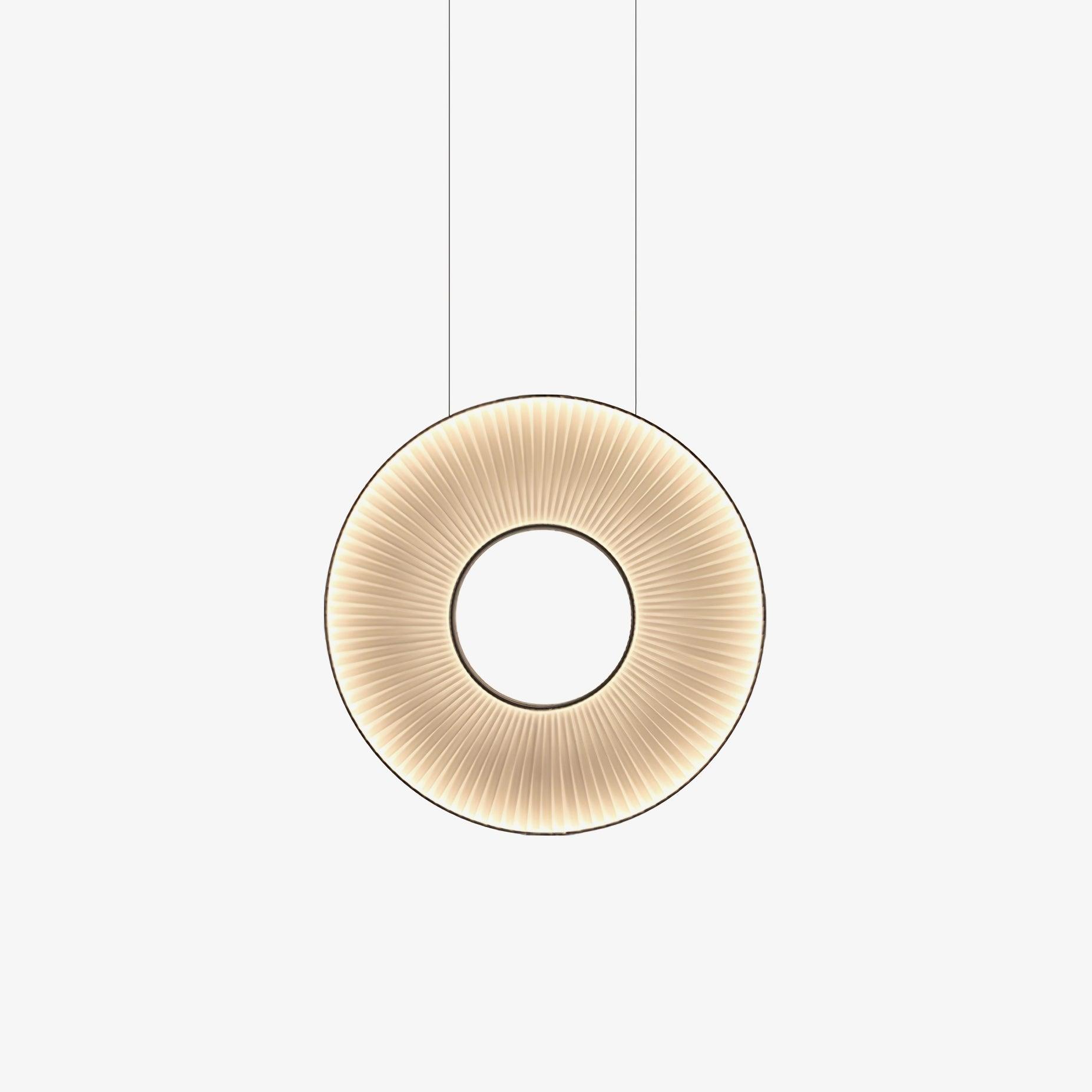 Elvandar | Geplooide Stof Architectonische Drijvende Hanglamp