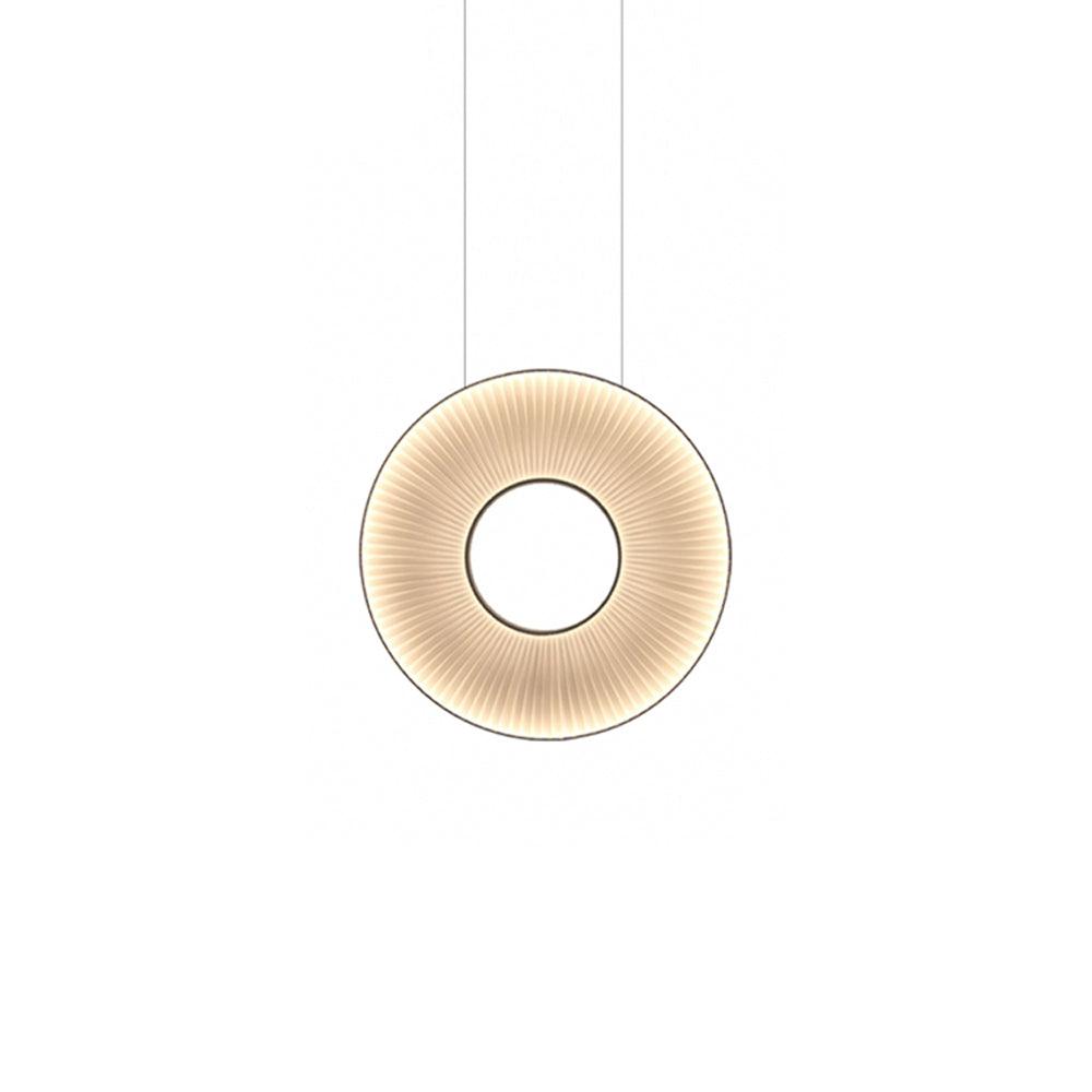 Elvandar | Geplooide Stof Architectonische Drijvende Hanglamp