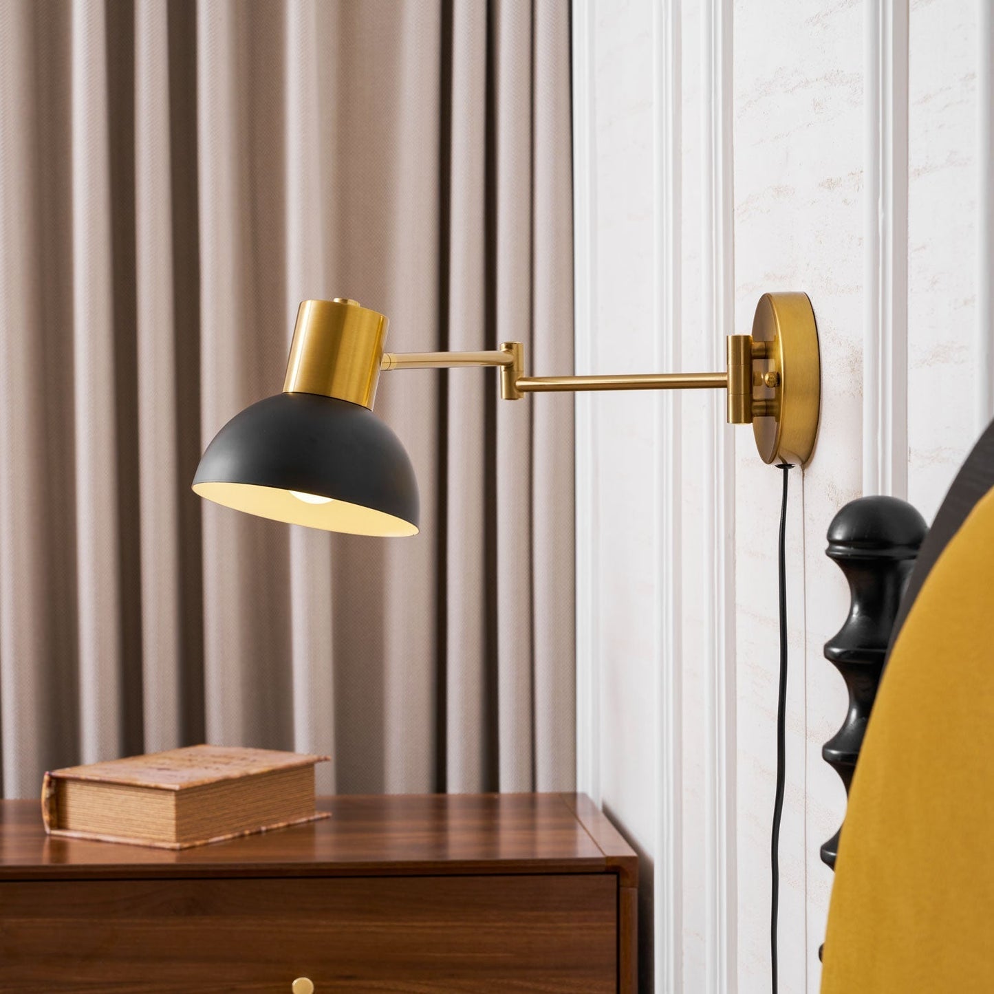 Kelsigore | Minimalistische draaibare scharnierarm geometrische functionele wandlamp