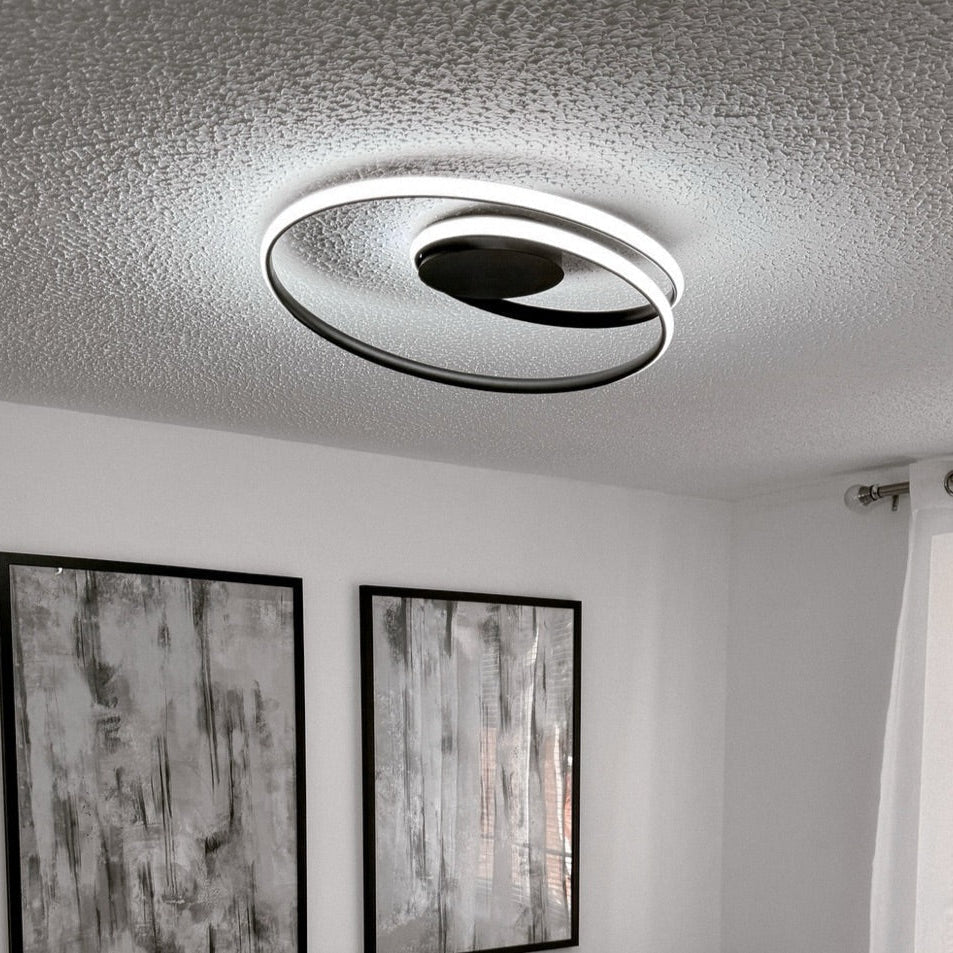 Spira | Strakke Minimalistische Spiraalring Plafondlamp