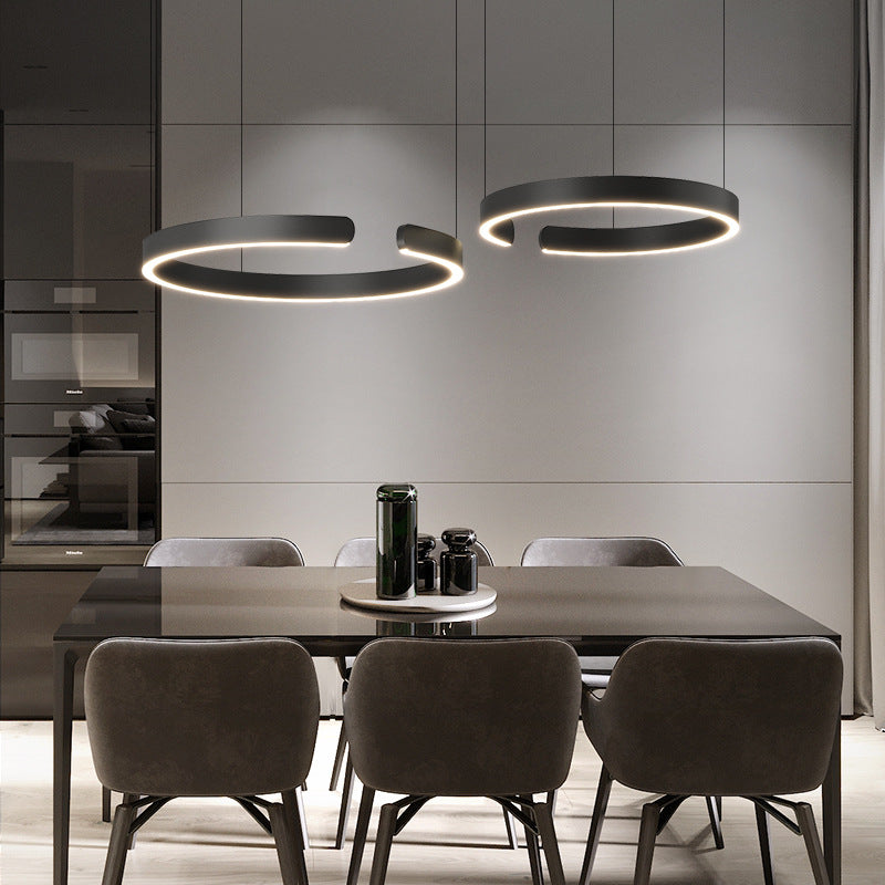 Cyclus | Hedendaagse Open Ring Metalen Hanglamp