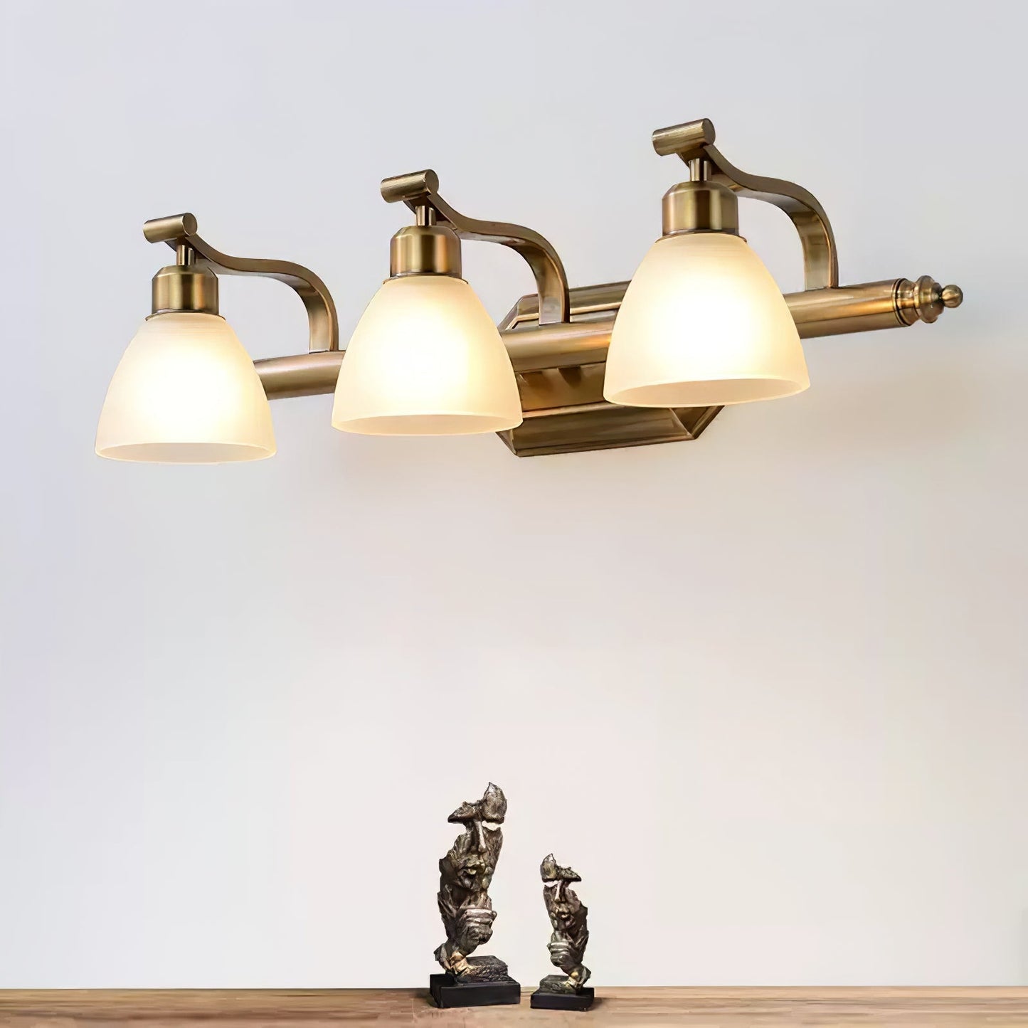 Luvidior | Gegraveerd Ribbelglas Boogvorm Luxe Wandlamp