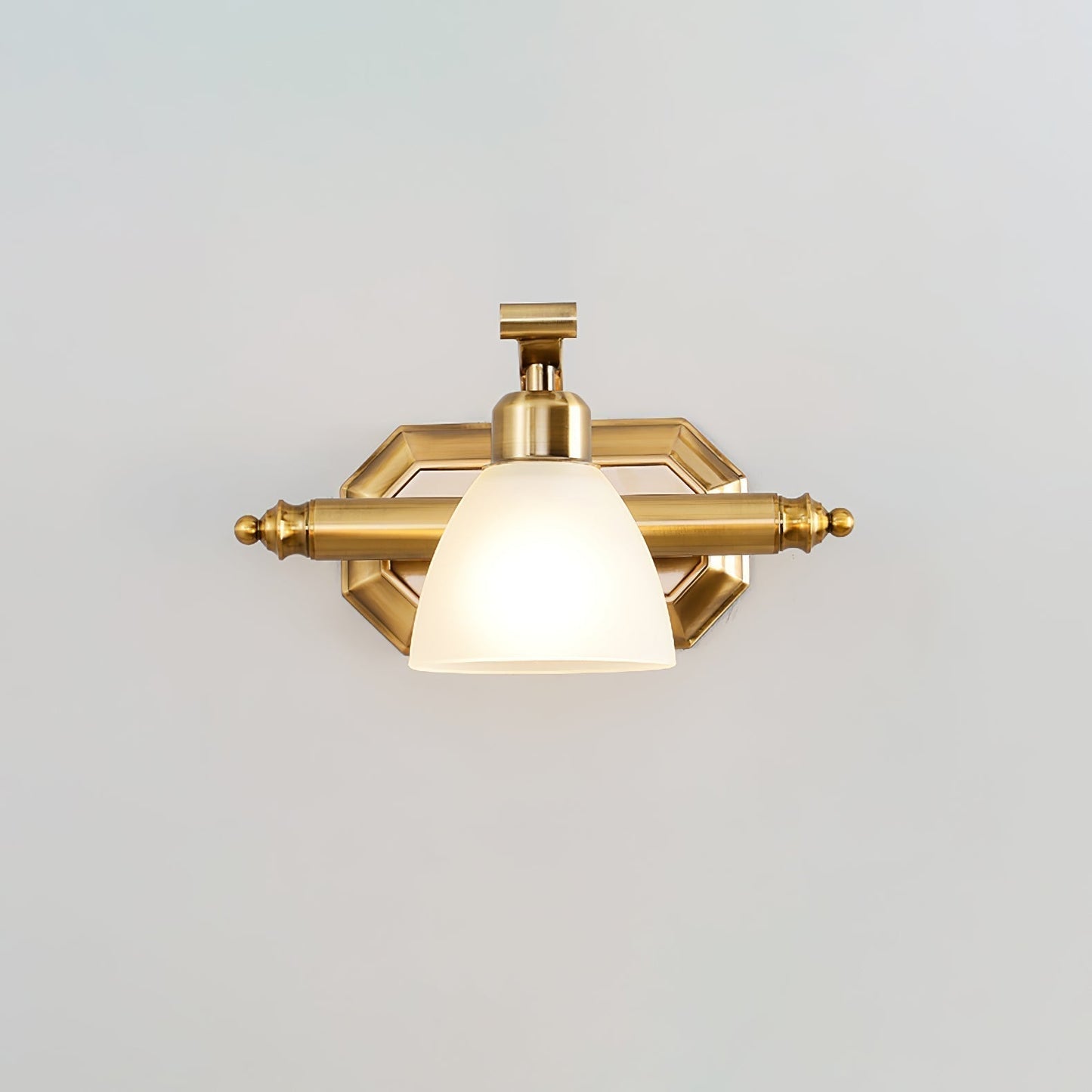Luvidior | Gegraveerd Ribbelglas Boogvorm Luxe Wandlamp