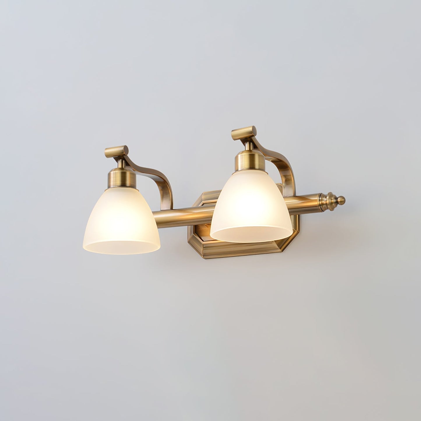 Luvidior | Gegraveerd Ribbelglas Boogvorm Luxe Wandlamp