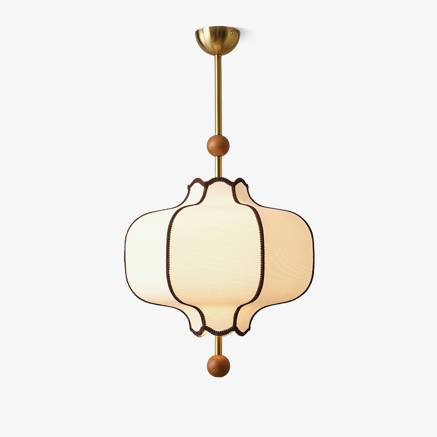 Kendrovy | Geribbelde Stoffen Lantaarn Silhouet Plafond Hanglamp