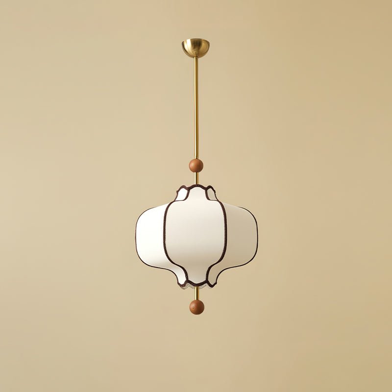 Kendrovy | Geribbelde Stoffen Lantaarn Silhouet Plafond Hanglamp