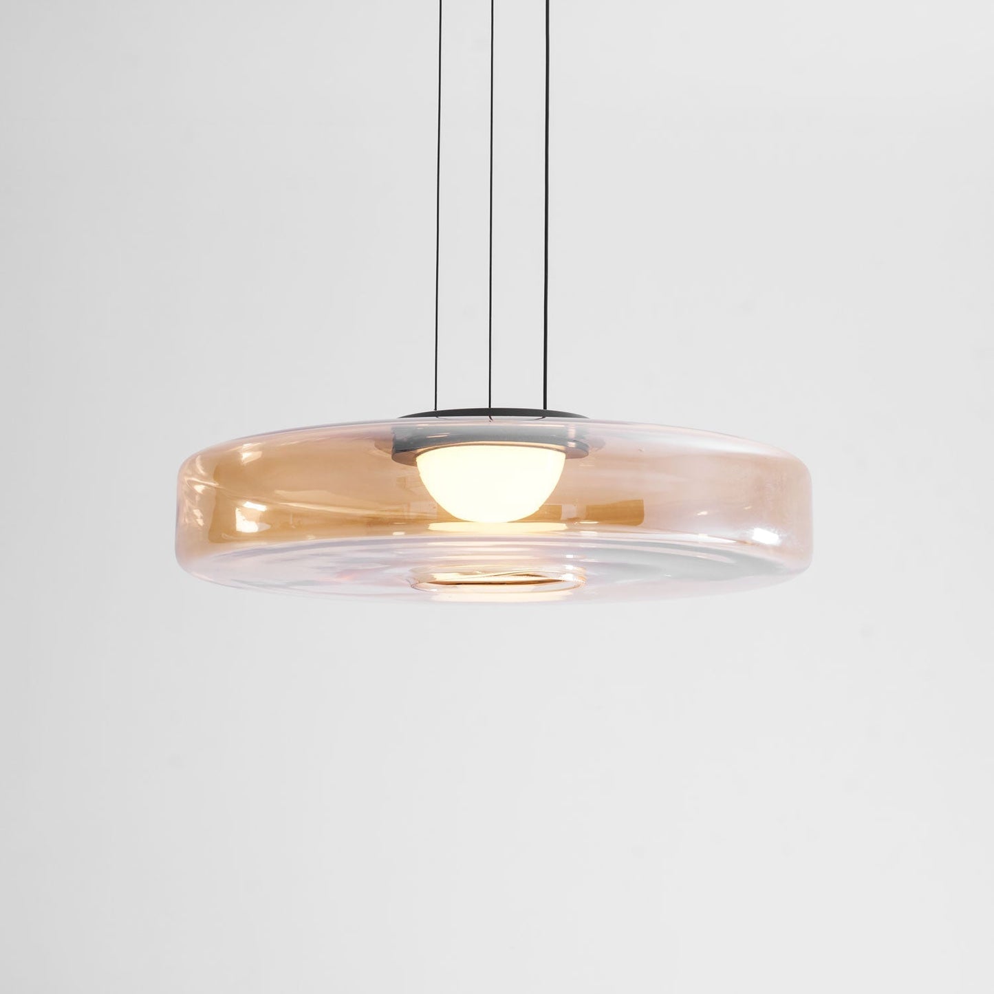 Kyntalor | Gelaagde Cirkelvormige Artistieke Glazen Hanglamp