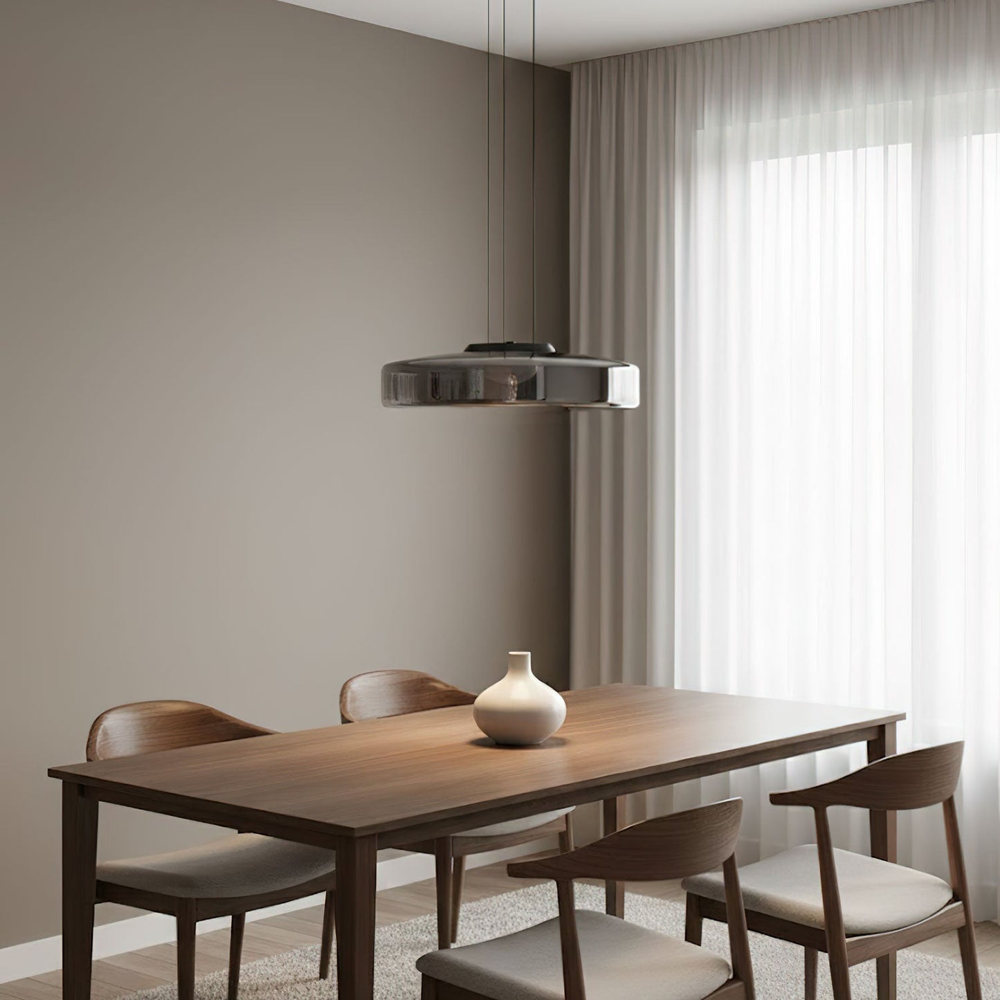 Kyntalor | Gelaagde Cirkelvormige Artistieke Glazen Hanglamp
