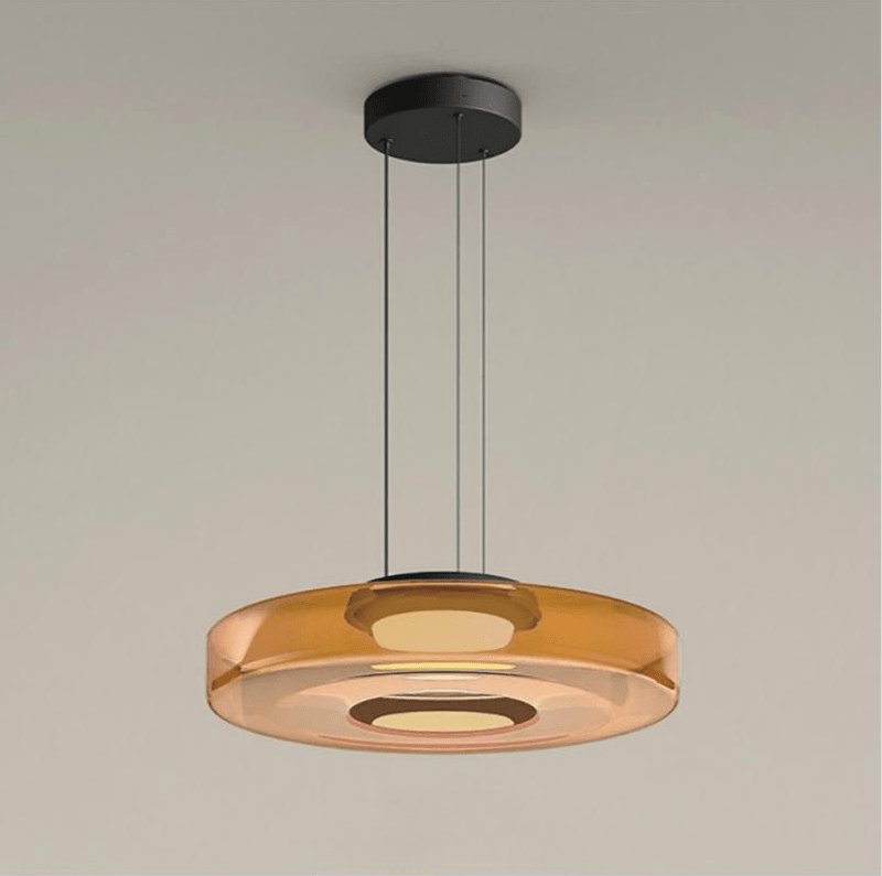 Kyntalor | Gelaagde Cirkelvormige Artistieke Glazen Hanglamp
