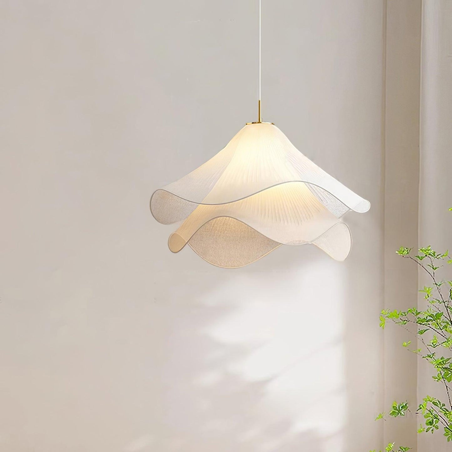 Corisande | Gelaagde Geplooide Stoffen Bloemen Hanglamp