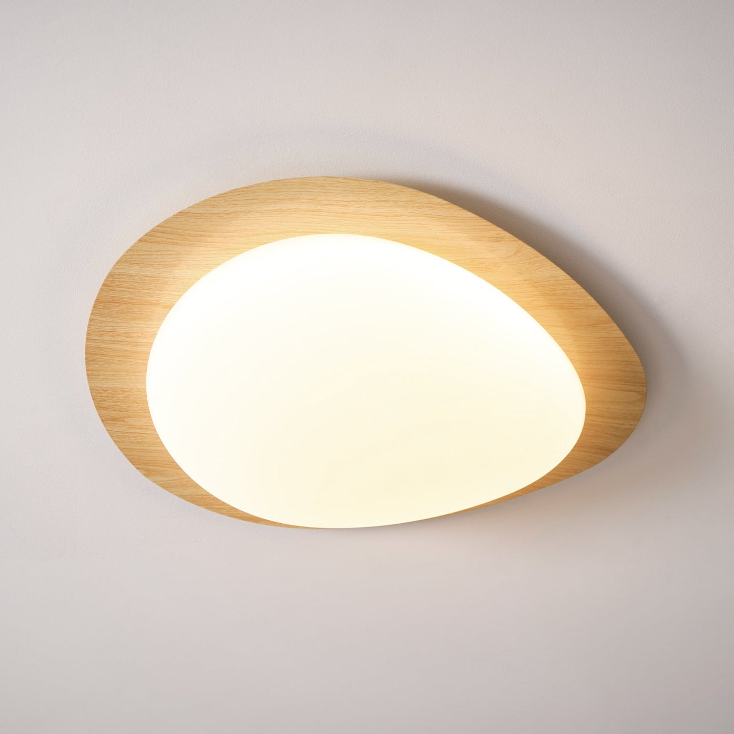 Elenorris | Sculpturale Kiezel Silhouet Opbouw Plafondlamp