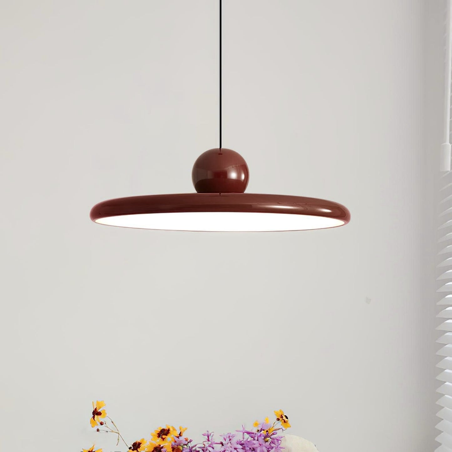 Belvador | Geometrische cirkelvormige silhouet zwevende hanglamp