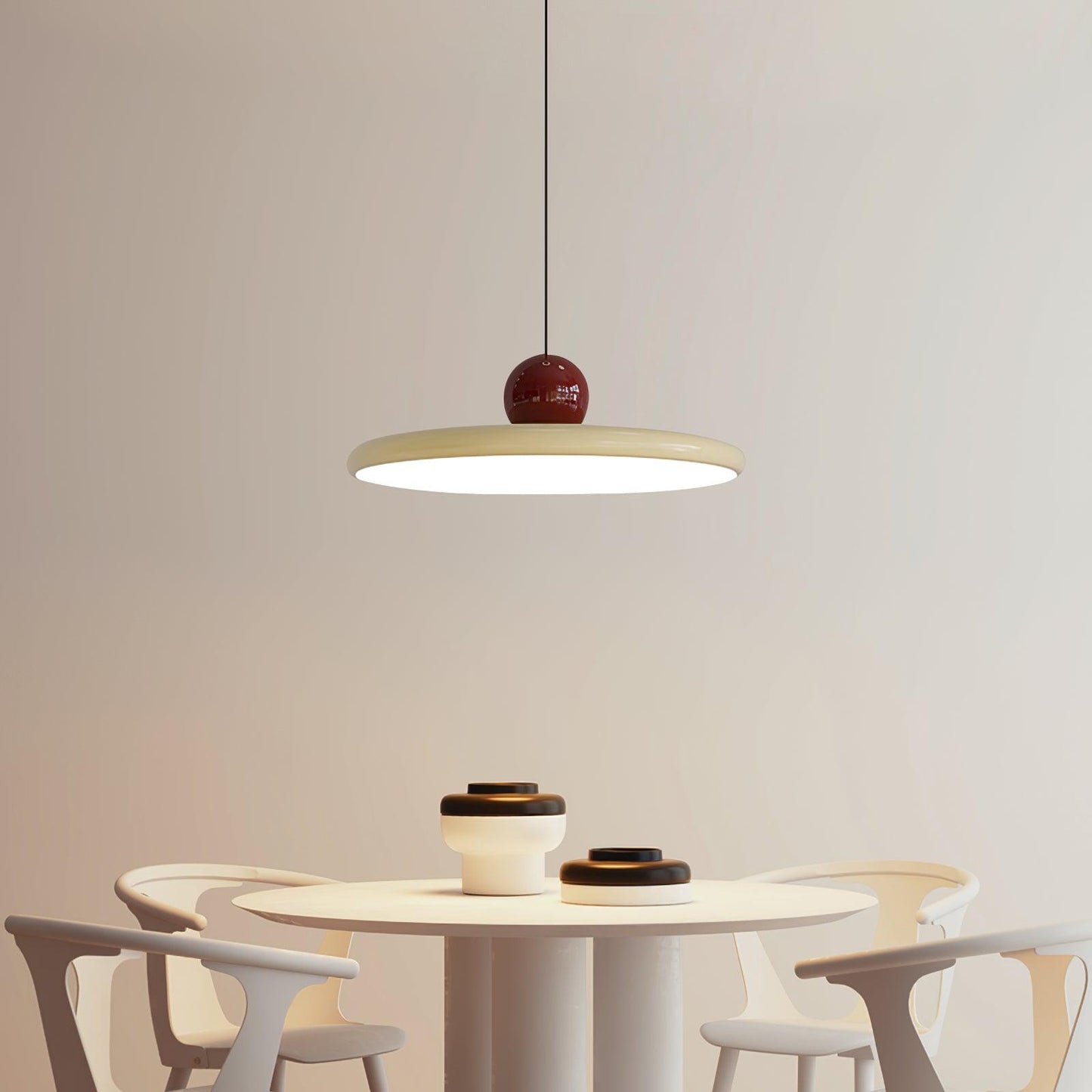 Belvador | Geometrische cirkelvormige silhouet zwevende hanglamp