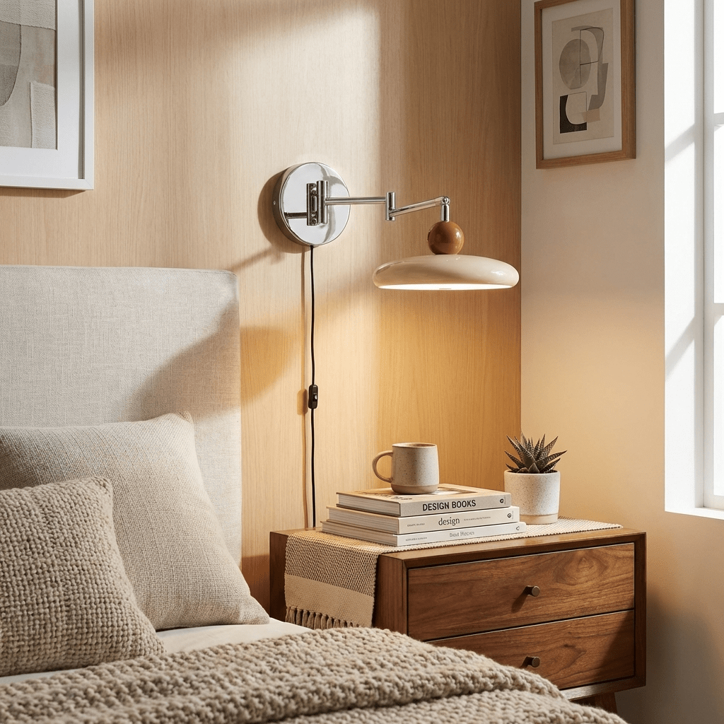 Zondrak | Geometrische Ronde Schotel Gemonteerde Accent Wandlamp