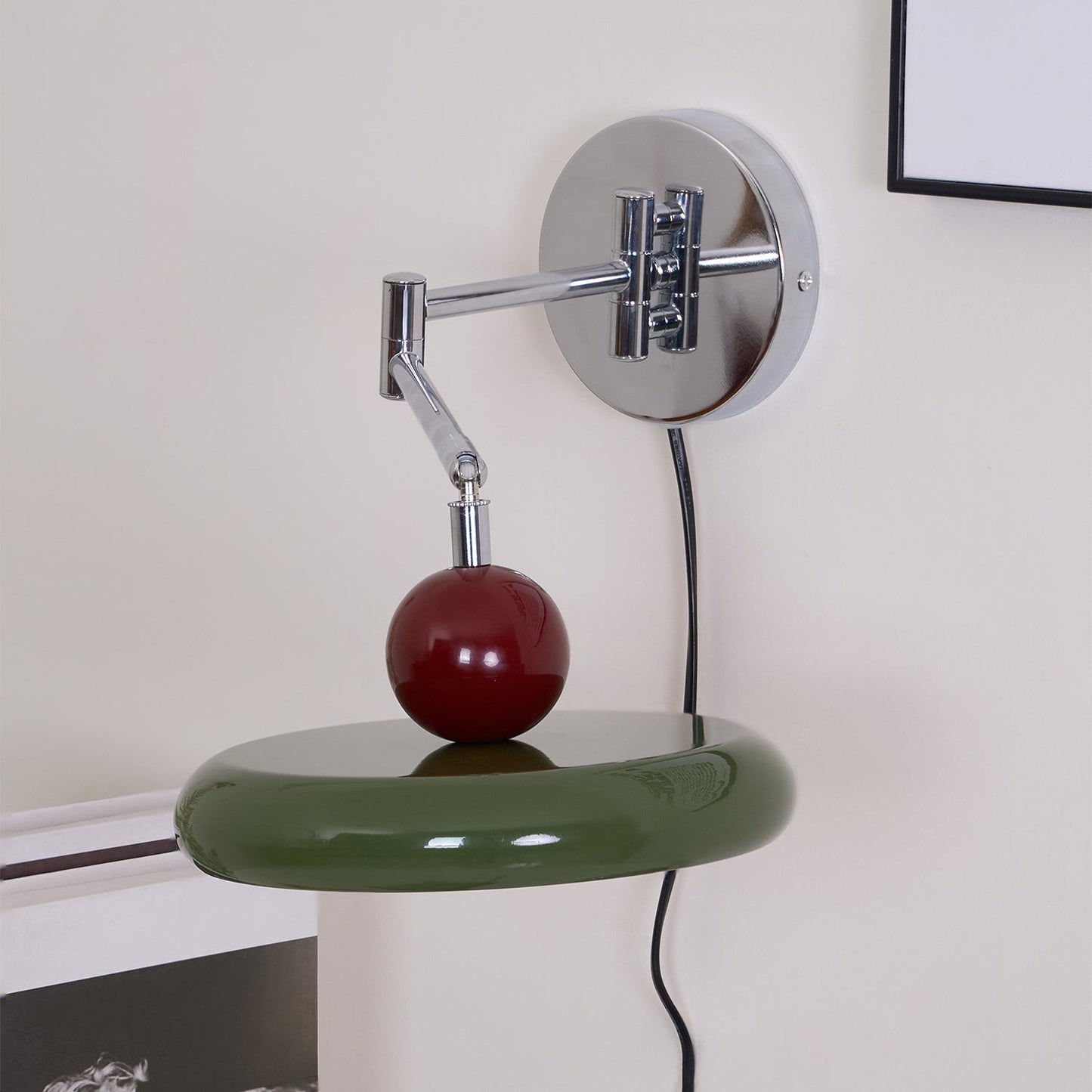 Zondrak | Geometrische Ronde Schotel Gemonteerde Accent Wandlamp