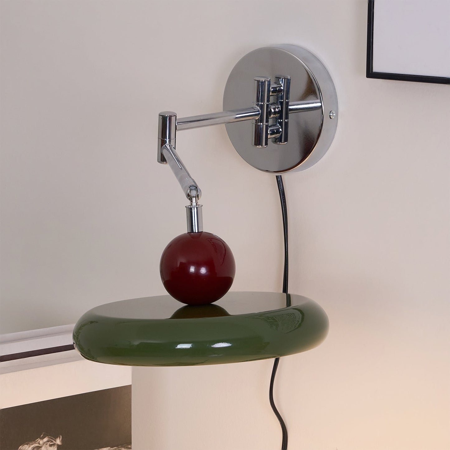 Zondrak | Geometrische Ronde Schotel Gemonteerde Accent Wandlamp