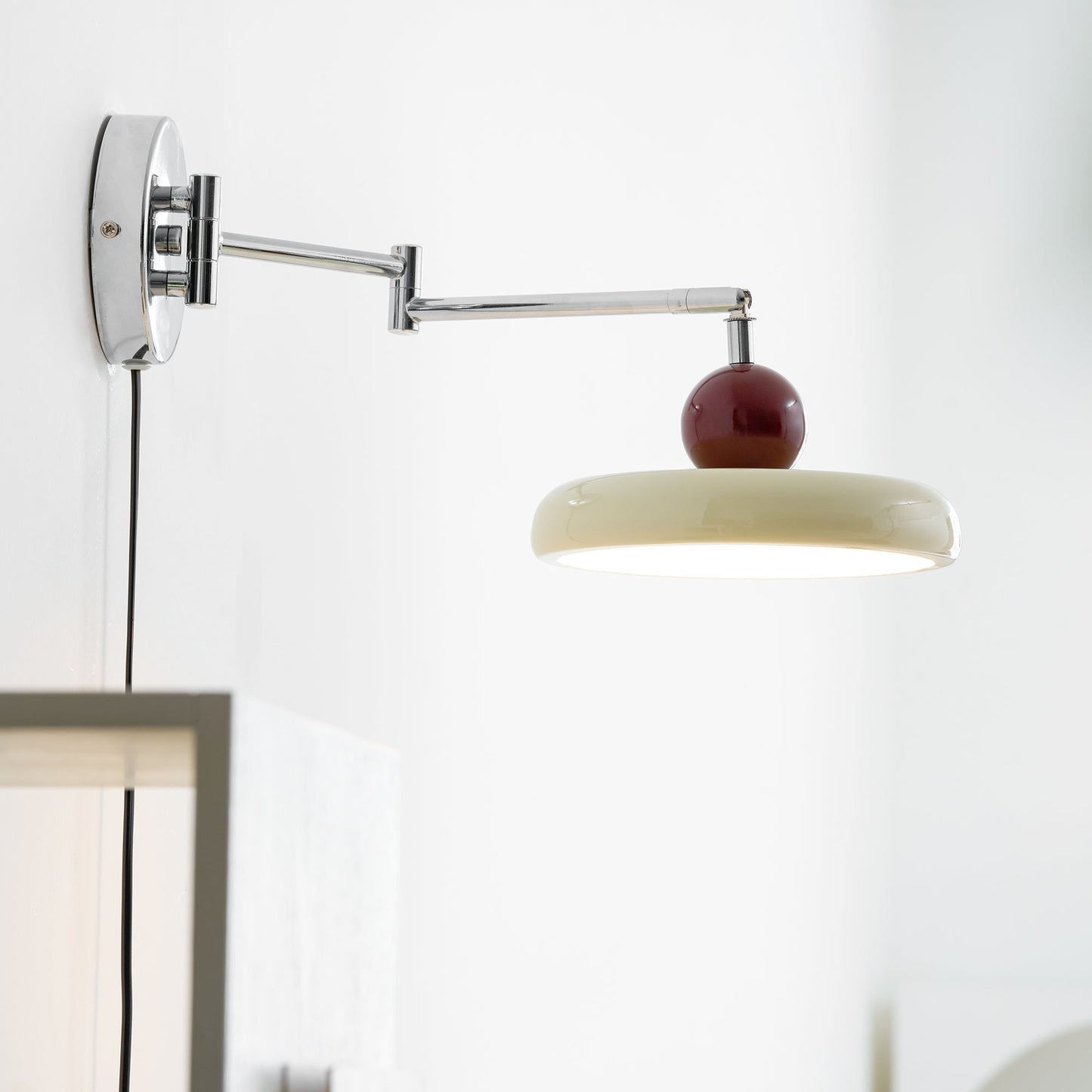 Zondrak | Geometrische Ronde Schotel Gemonteerde Accent Wandlamp