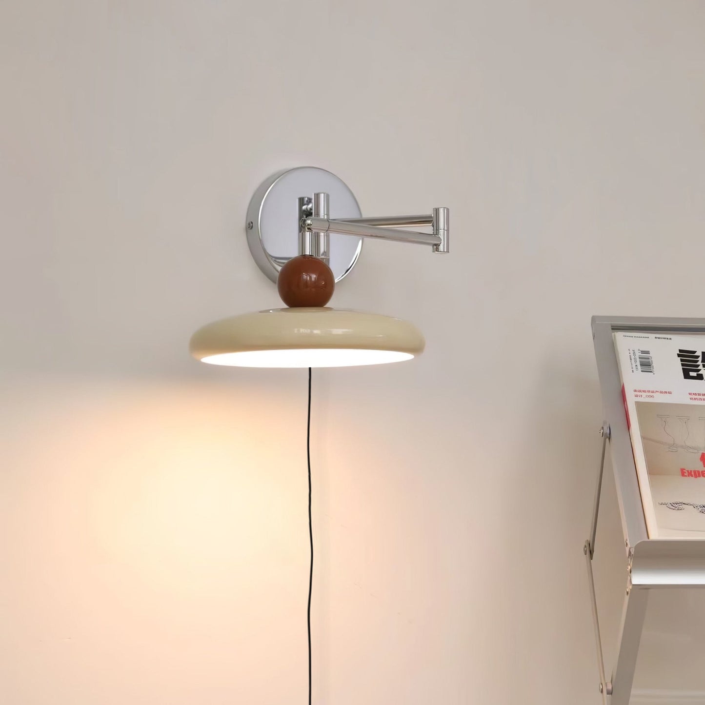 Zondrak | Geometrische Ronde Schotel Gemonteerde Accent Wandlamp
