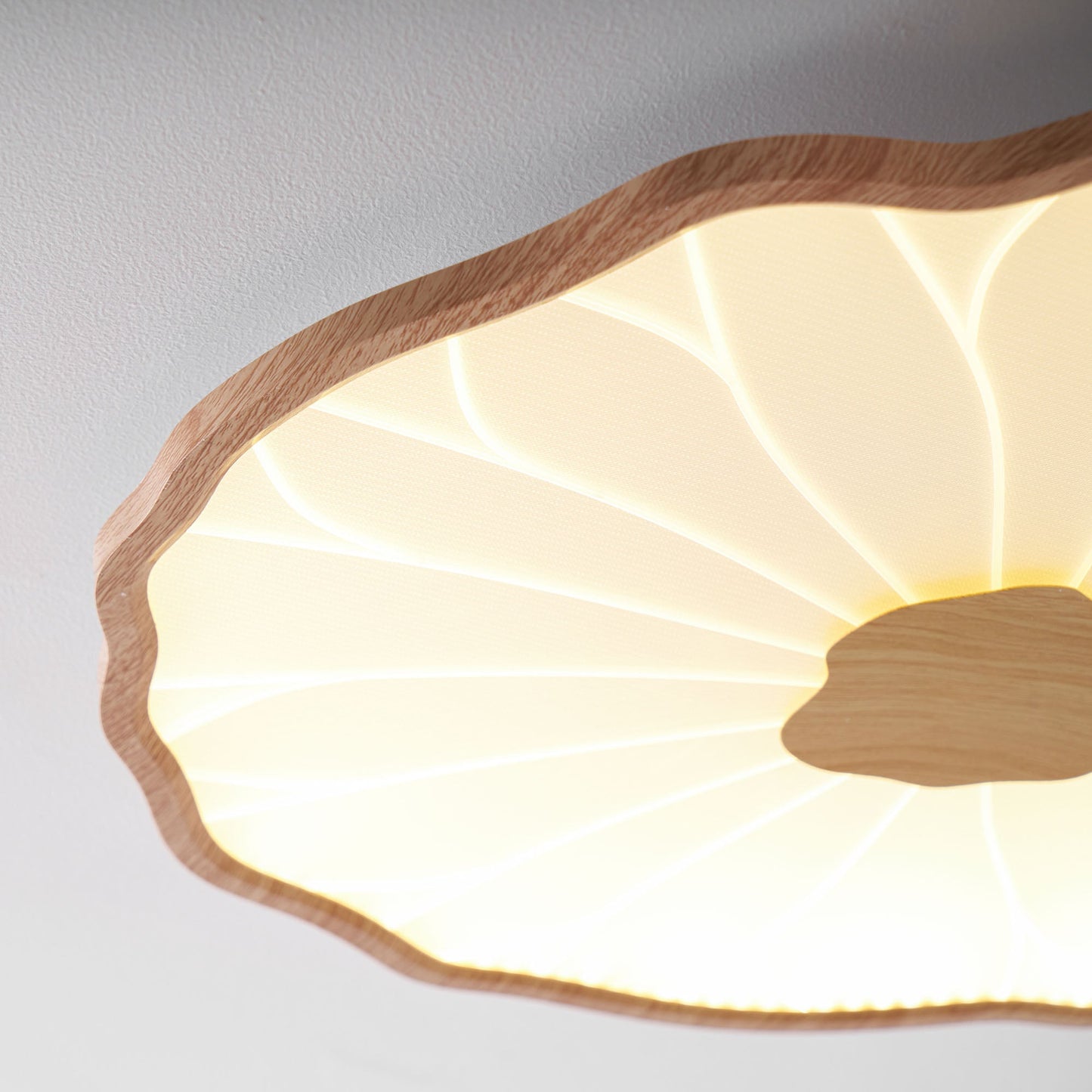 Zoltaria | Organische Gebogen Bladblad Opbouw Plafondlamp