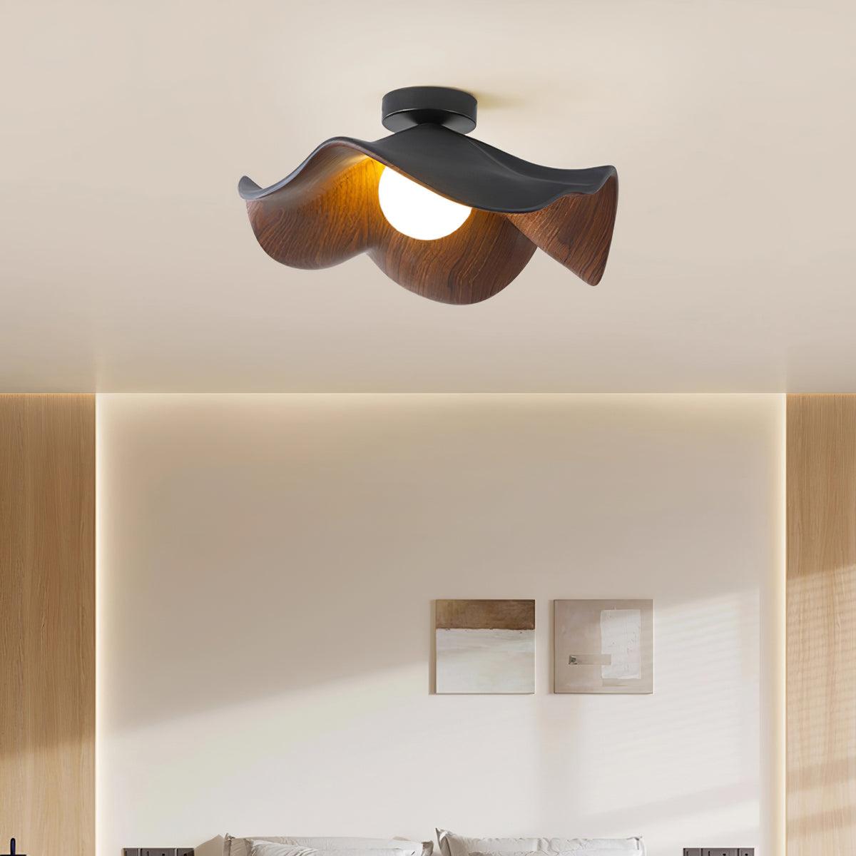 Calisthra | Biophilische gelaagde golf opbouw plafondlamp
