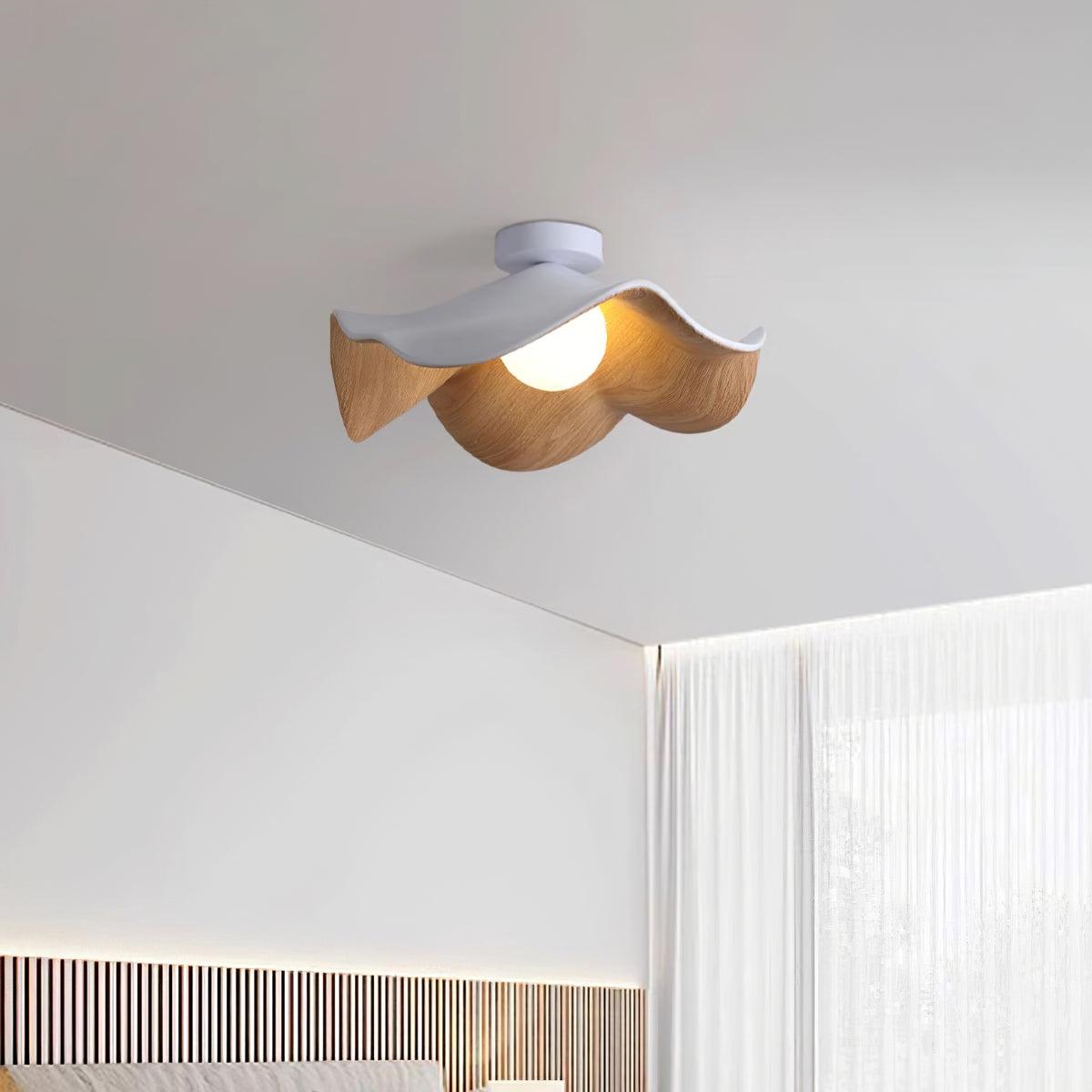 Calisthra | Biophilische gelaagde golf opbouw plafondlamp
