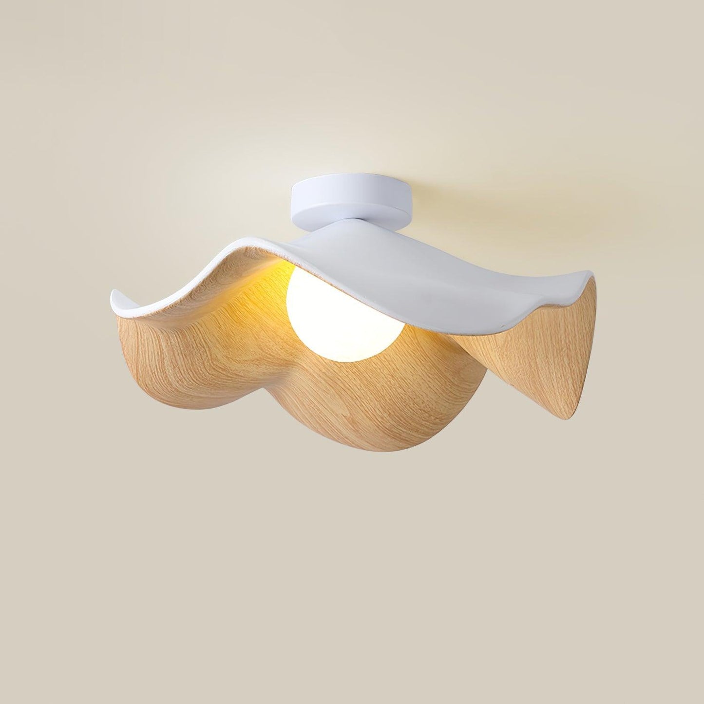 Calisthra | Biophilische gelaagde golf opbouw plafondlamp