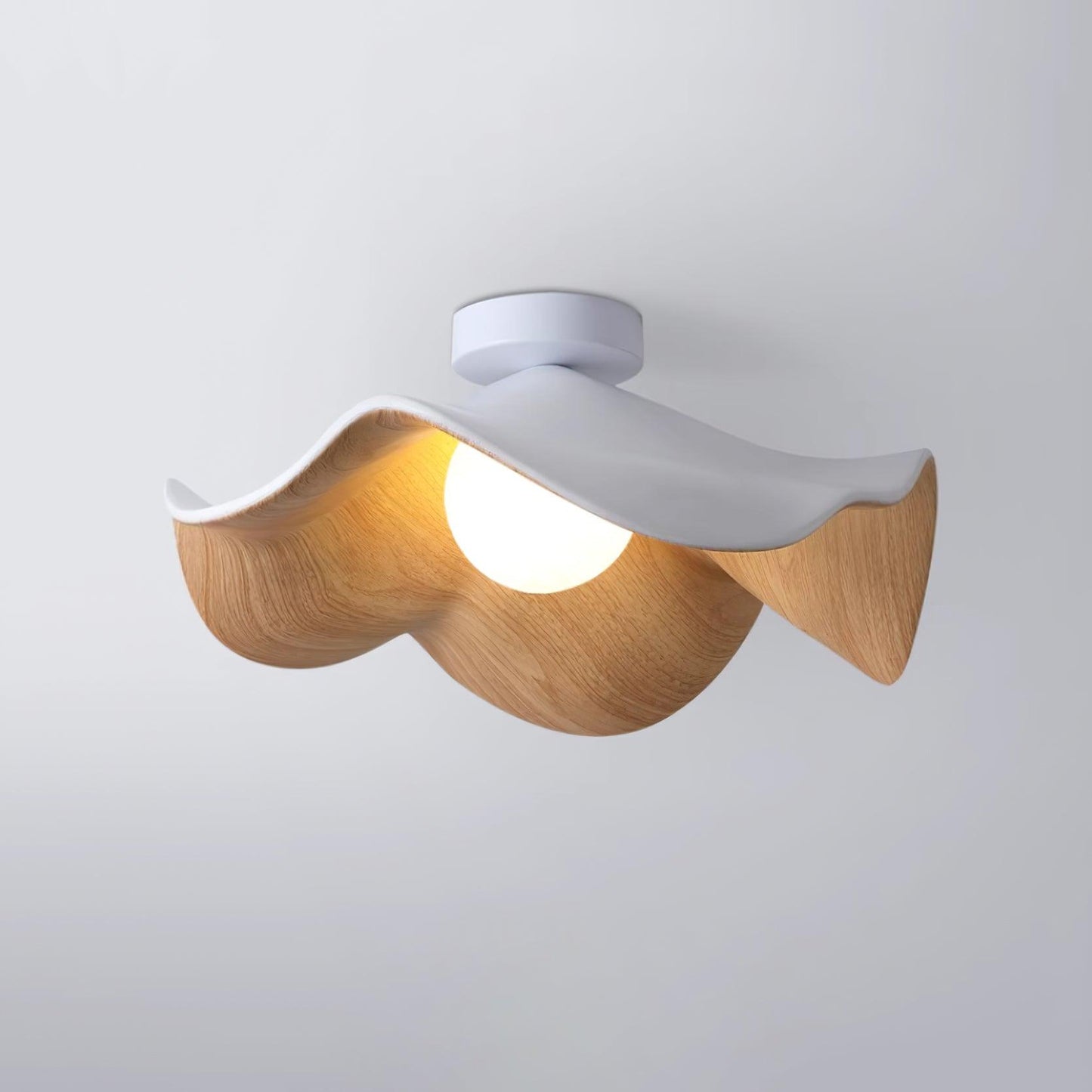 Calisthra | Biophilische gelaagde golf opbouw plafondlamp