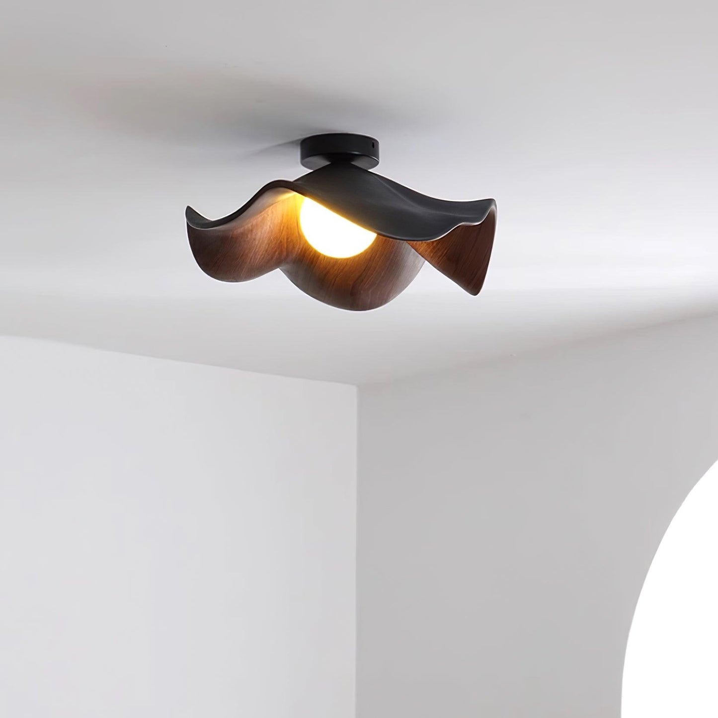 Calisthra | Biophilische gelaagde golf opbouw plafondlamp