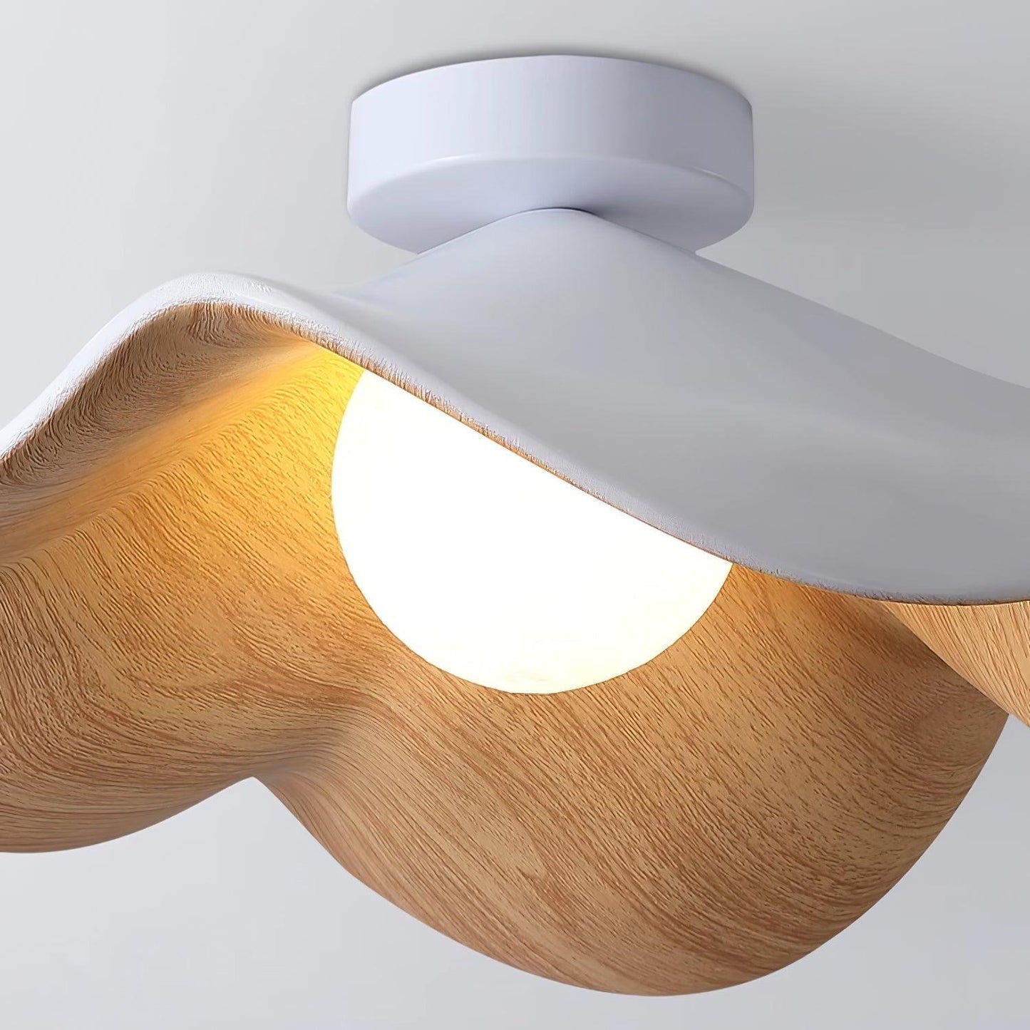 Calisthra | Biophilische gelaagde golf opbouw plafondlamp