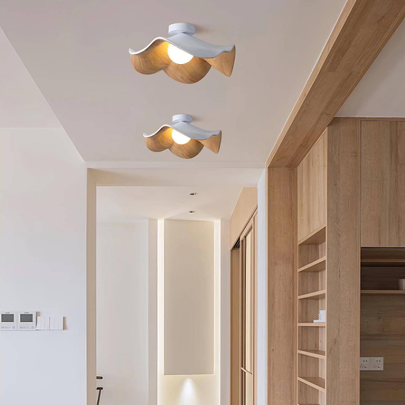 Calisthra | Biophilische gelaagde golf opbouw plafondlamp