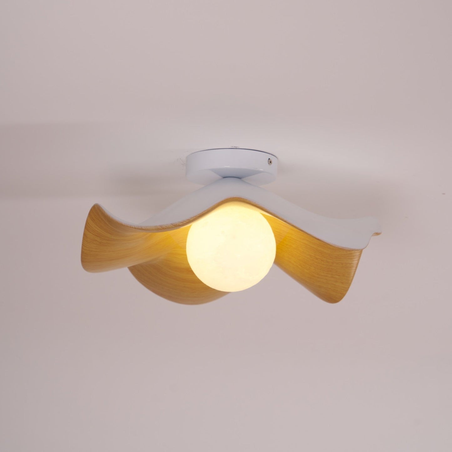 Calisthra | Biophilische gelaagde golf opbouw plafondlamp