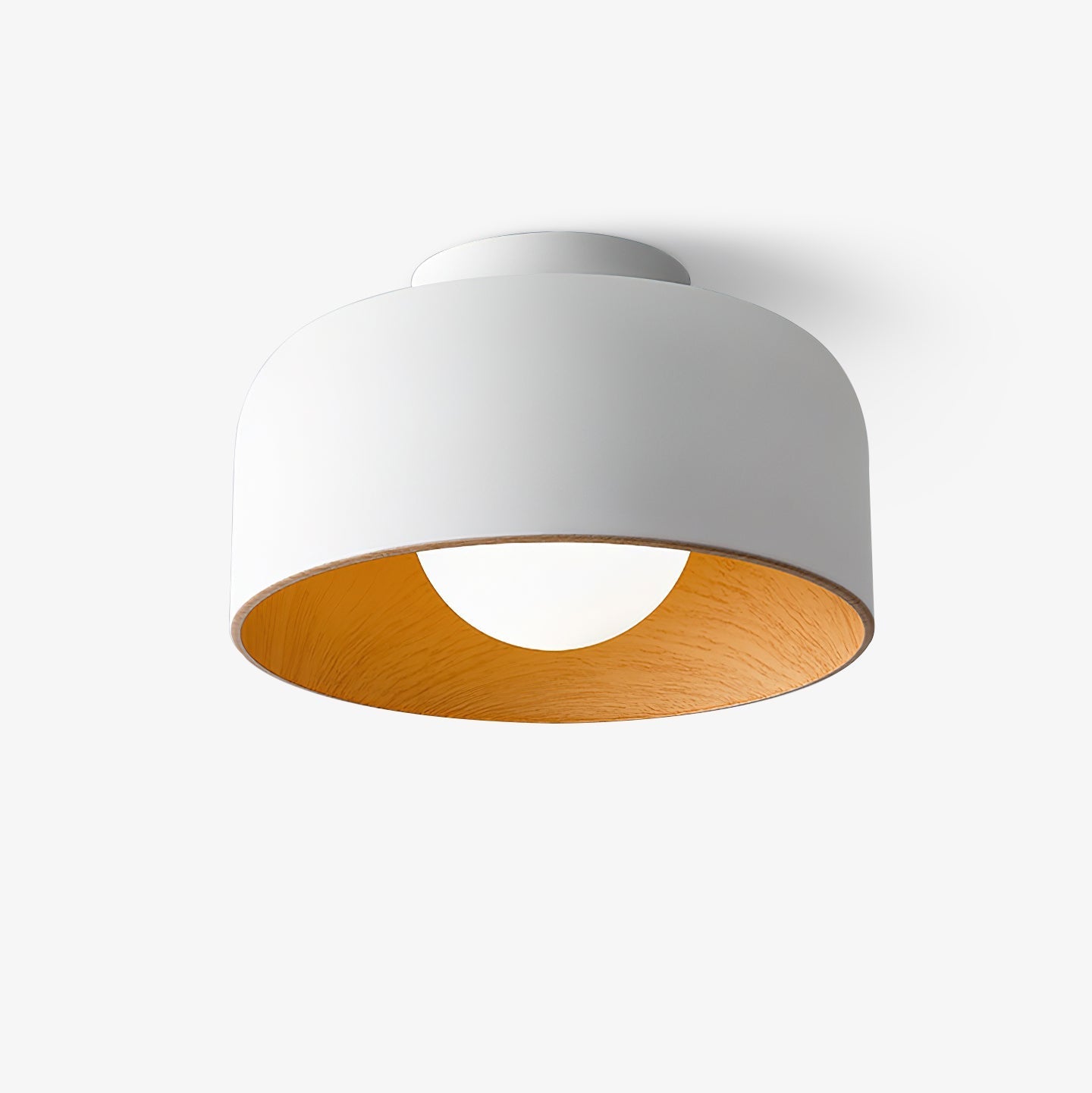 Vervante | Architectonische Gebogen Houtnerf Gestructureerde Plafondlamp