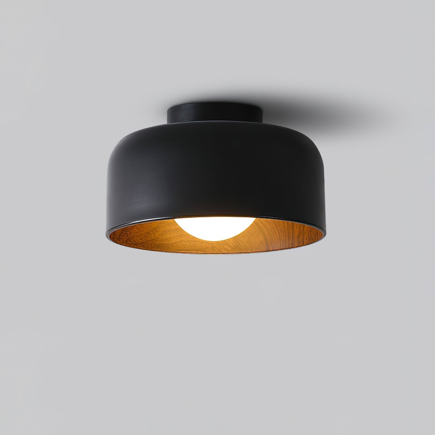 Vervante | Architectonische Gebogen Houtnerf Gestructureerde Plafondlamp