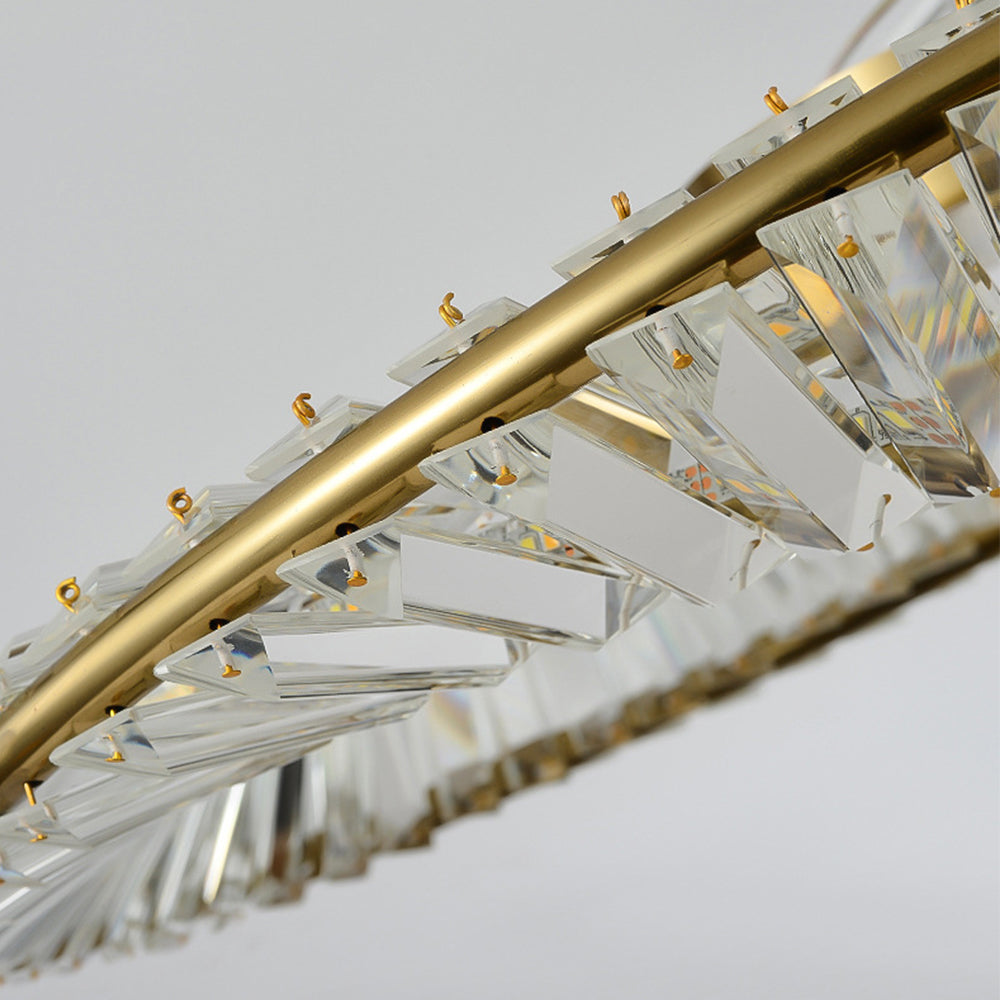 Crysella | Hedendaagse Stralende Kristallen Halo Ring Plafondlamp