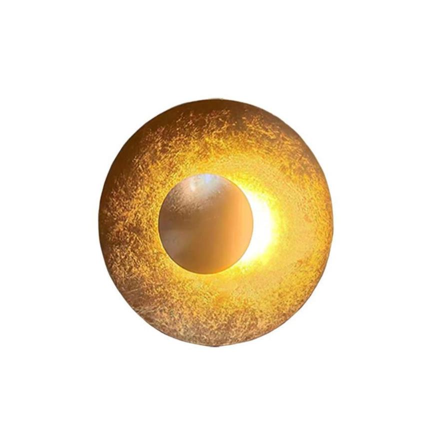 Aerish | Luxe Sculpturale Blad Vergulde Vintage Wandlamp