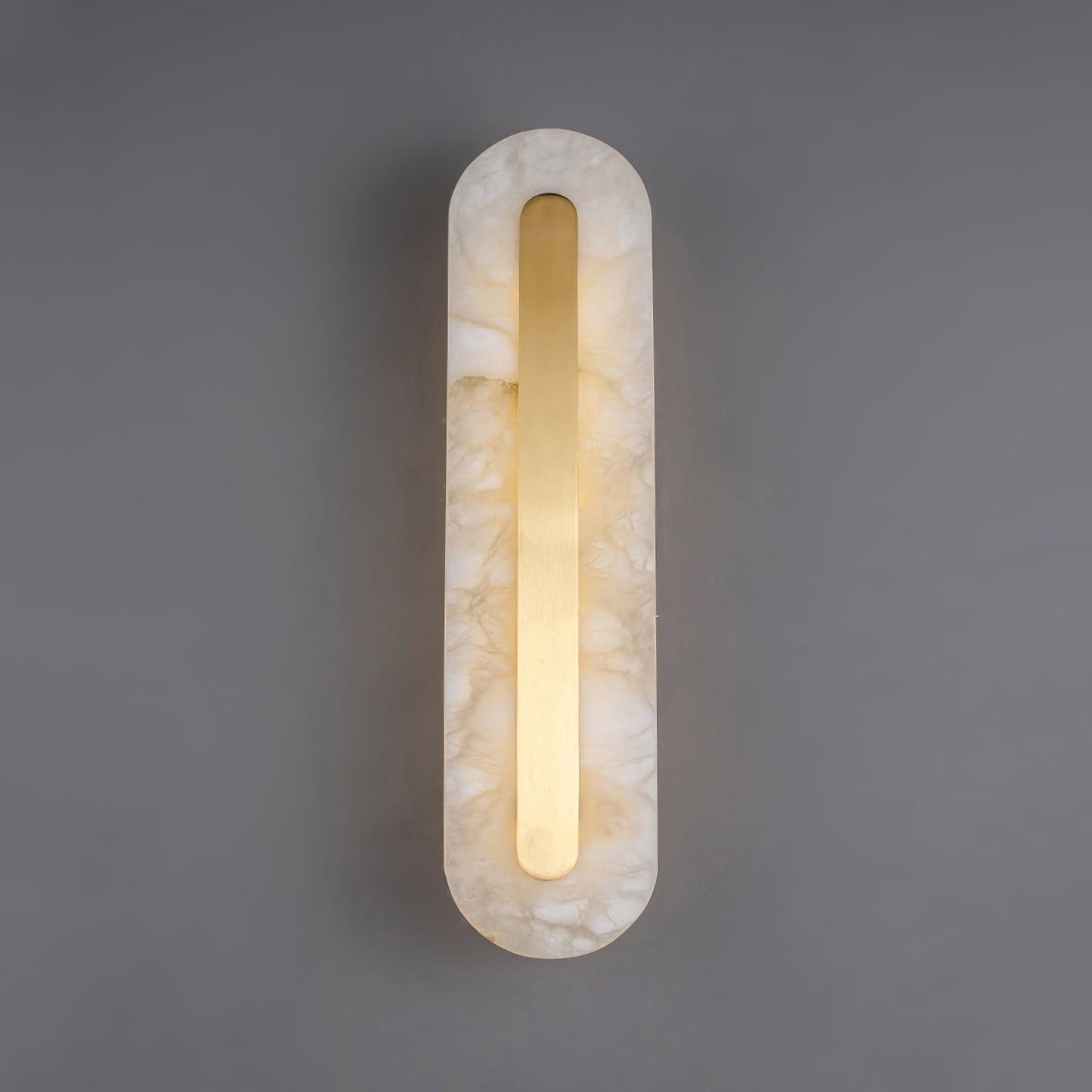 Corinthia | Albast cilindrische doorschijnende stenen wandlamp